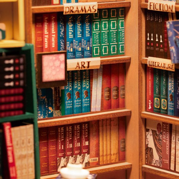 3D DIY Wooden Book Nook Shiguang Bookstore - Image 8